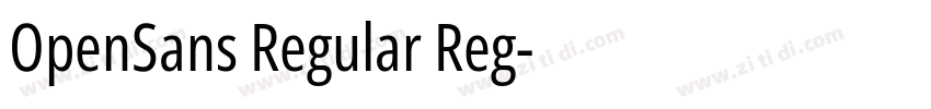 OpenSans Regular Reg字体转换